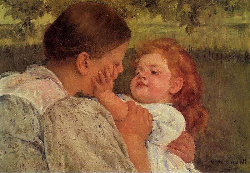 Mary Cassatt Maternal Caress Painting IPaintingsforsale